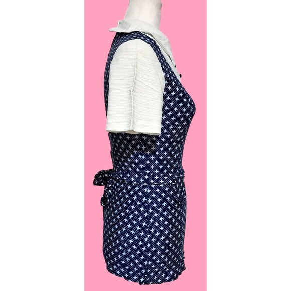 Vintage Outfit Blouse Top Pants Womens XS S Peter Pan Collar Button Accents 1960 - Picture 6 of 13